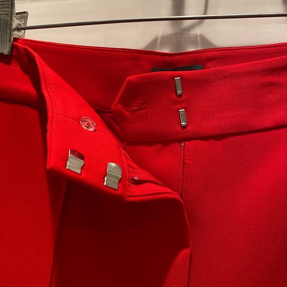 Vince Camuto Bi-Stretch Crepe Pintuck Skinny Pants in Red - Size 14 (NWT) - Picture 8 of 11
